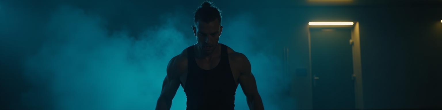 Personne motivée débutant une séance d’entraînement
